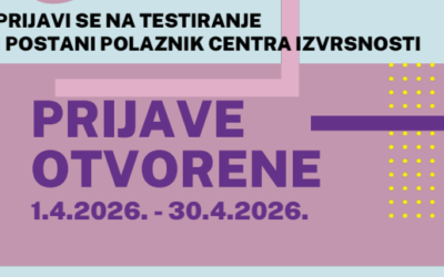 Centar izvrsnosti – prijavi se na testiranje